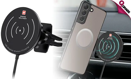 Swiss Military 15W MagSafe Car Vent Phone Charger!